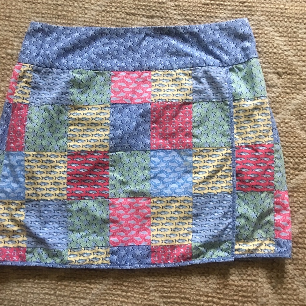 Vineyard vines patchwork mini skirt